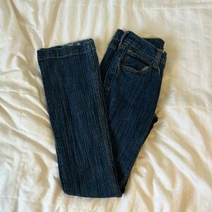 dark lowrise jeans from brandy melvil! size: one size fits all
